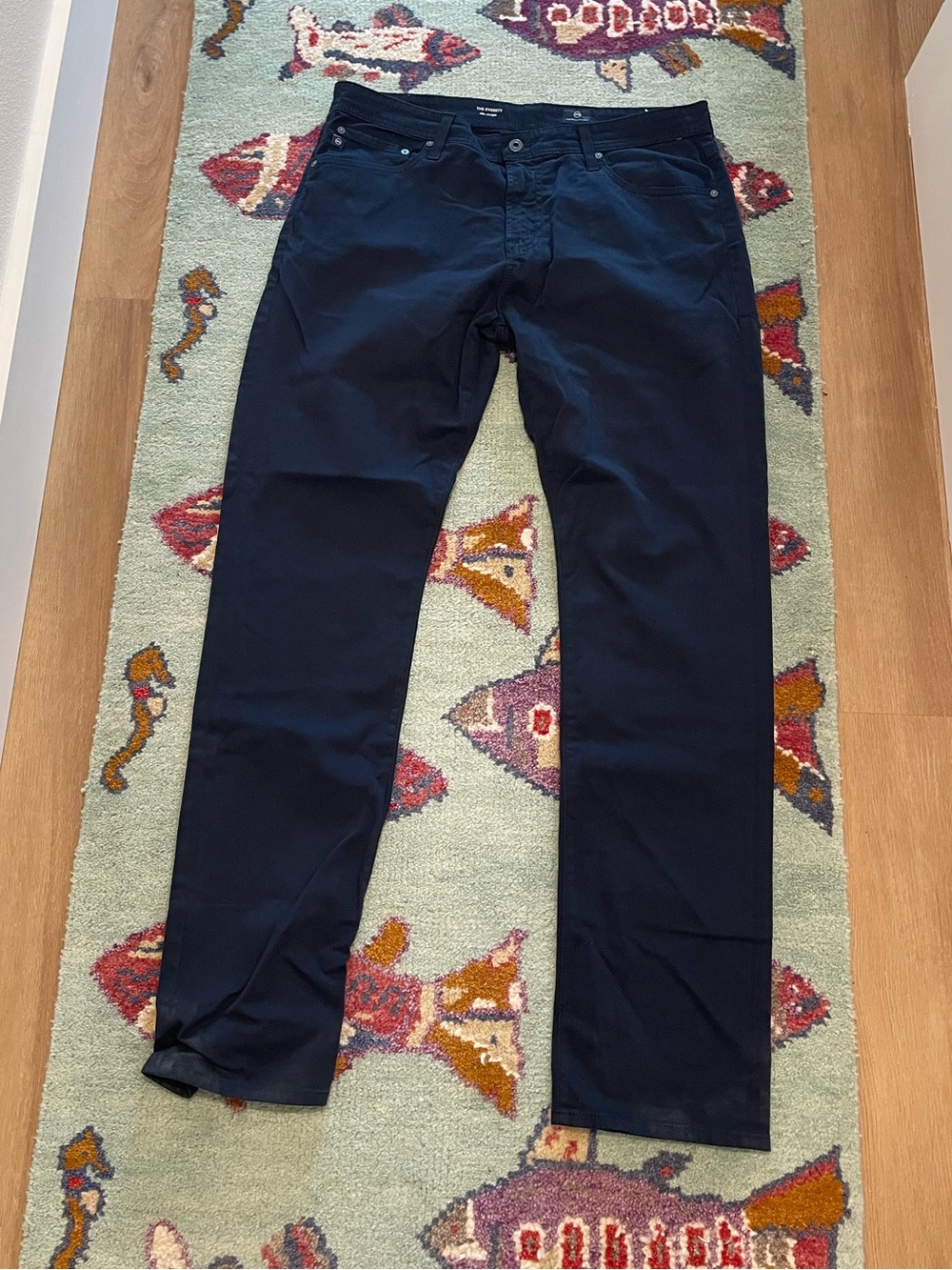 Ag Adriano Goldschmied Men's Blue Straight Jeans